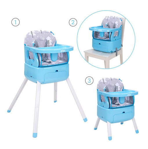 SILLA COMEDOR BEBE PRIORI 3 EN 1 BONY AZUL PRIORI CAJA INDIVIDUAL x 1  