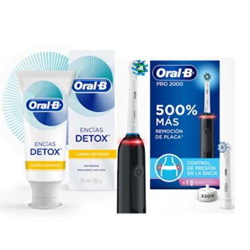 35% Cepillo Eléctrico + Crema Oral-b   