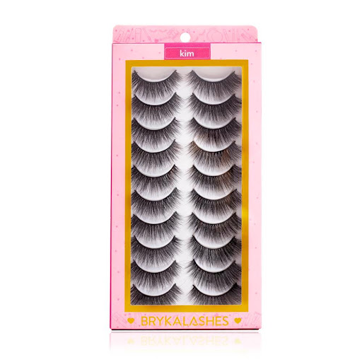 Pestañas Postizas Kim -10 Pares Bryka Caja x 10pares 