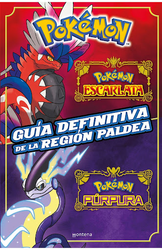 Guía definitiva de la región Paldea. Libro oficial. Pokémon Escarlata. Pokémon Púrpura Montena  x 1  