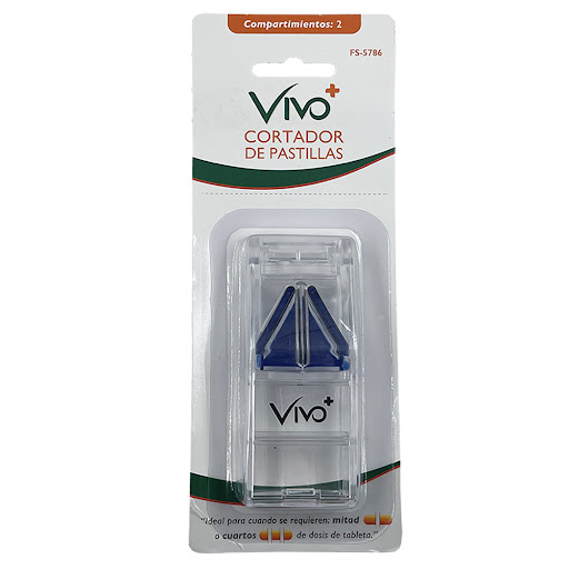 Cortador Pastillas Vivo+ Transparente x 1 und