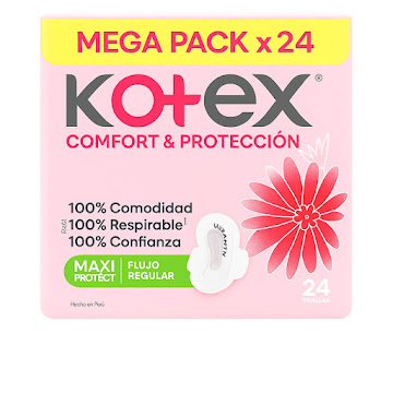 Toalla Higienica Kotex Dia Maxi Protect Paquete x 24 und  