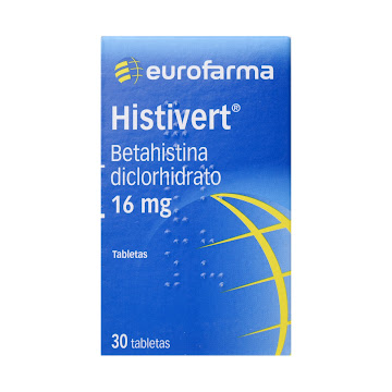 Histivert Betahistina 16 mg Eurofarma Caja x 30 Tabletas  