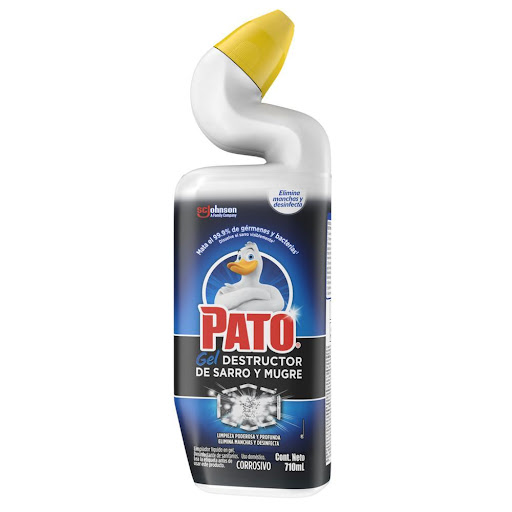 Pato Destructor de Sarro Limpiador Sanitarios 710ml SCJ Liquido x 1 Pato® Gel Destructor de ofrece una Limpieza Poderosa y Profunda, es un Limpiador Líquido Para Sanitarios desinfectante. La fórmula de este limpiador de baño, elimina las bacterias que se forman en el 