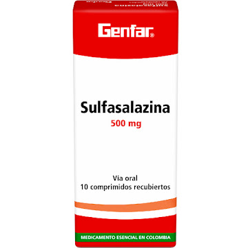 Sulfasalazina Genfar 500 mg Caja x 10 Comprimidos  