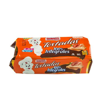 Tostadas Bimbo 100% Integrales Paquete 160 gr x 10 und  