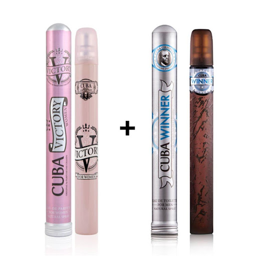 Cuba Victory Woman Eau de Parfum 35 ml + Winner Men Eau de Toilette 35 ml Cuba 35 ml + 35 ml x 2 Cuba Victory Woman Eau de Parfum 35 ml + Winner Men Eau de Toilette 35 ml