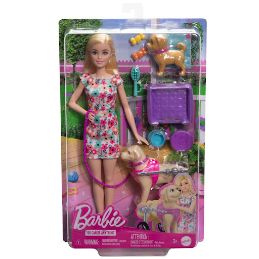 Muñeca Barbie Paseo Con Perrito En Silla De Ruedas Barbie  x 1 El Barbie Paseo con Perrito en Silla de Ruedas es ideal para los niños que aman los animales y disfrutan de historias llenas de cuidado y compañerismo. Con un cachorro adorable y un perro grande con s