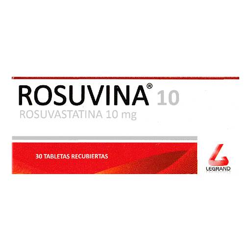 Rosuvina Rosuvastatina   10mg Legrand Caja x 30 Tabletas