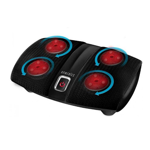 Masajeador Pies Shiatsu Homedics HOMEDICS Individual x 1 El masajeador shiatsu de homedics, ayuda a calmar dolores y molestias musculares leves utilizando calor, 12 nodos de masaje y 4 cabezas de rotación.