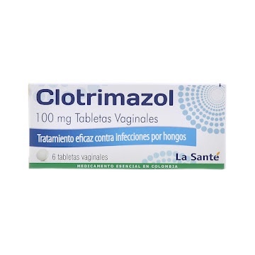 Clotrimazol 100 mg La   Santé Caja x 6 Tabletas Vaginales  