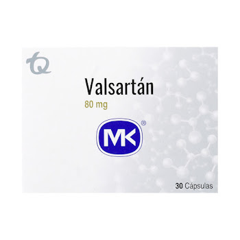 Valsartán 80 mg MK Caja x 30 Cápsulas  
