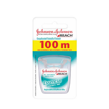 Hilo Dental Reach Jhonson  Essencial Menta x 100 mts  