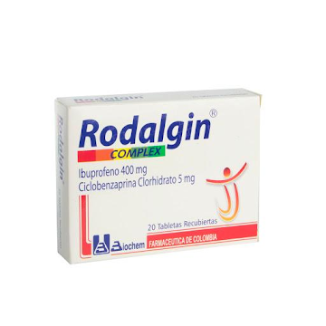 //RODALGIN COMPLEX 400/5MG TABLETAS CAJ.X20TAB.BIOCHEM IBUPROFENO CICLOB  