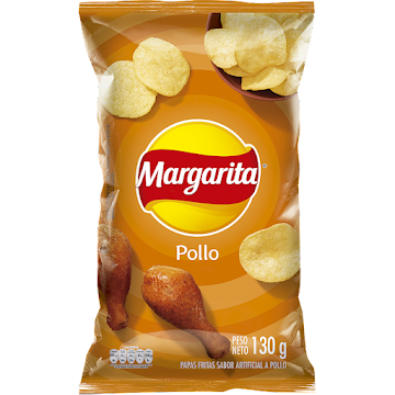 Pasabocas Papas Margarita Pollo x 130 gr  