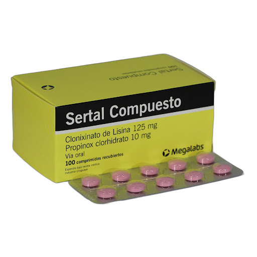 Solo Online Sertal Compuesto Comp   125-10mg Tab/Comp X 100 Und 