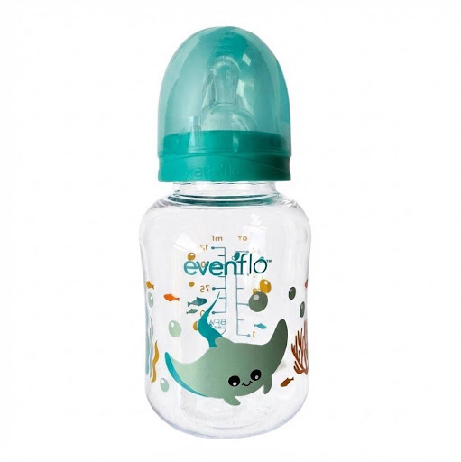 Biberon 4 Onzas Tritan Acuario Turquesa - Evenflo Evenflo Frasco x 1 Und Biberón con botella ergonómica de tritan transparente y resistente como el vidrio.
Mamila estándar de silicón grado alimenticio, con anillos flexibles que se adaptan al paladar del bebé permitiendo un