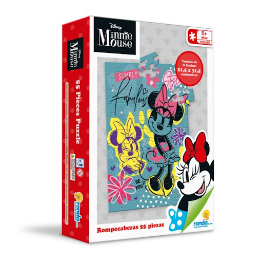 Juegos de mesa Rompecabezas X 55 Pzas Minnie Bow Tique Ronda Ronda Caja x 1 Diviértete armando y desarmando nuestro rompecabezas.¡Incentiva la memoria, creatividad, tolerancia e imaginación de una forma divertida y segura!