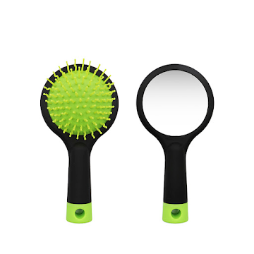 Cepillo Mini Salón Expert Verde Con Espejo x 1 und  