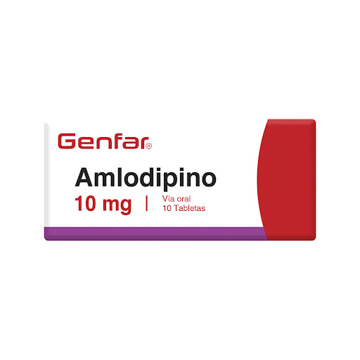 Amlodipino 10 mg Genfar Caja x 10 Tabletas