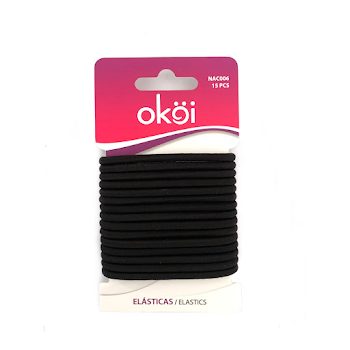 Elásticas Okoi Negras x 15 und  
