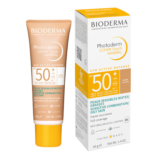 Protector Solar Bioderma Photoderm Cover Touch Spf 50+ Teinte Doree x 40 gr