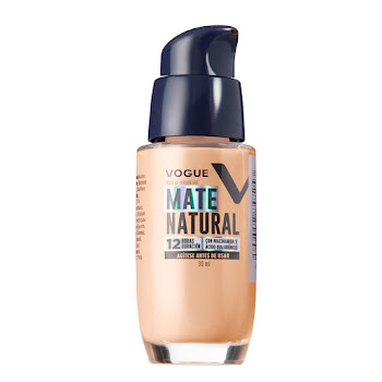 Base Líquida Vogue Mate Natural Tono Petalo En Vidrio x 30 ml  
