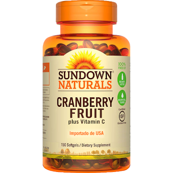 Sundown Cranberry Fruit Plus Vitamina C Tabletas Frasco x 100 Tabletas  