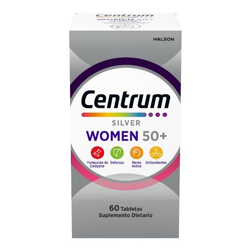 Centrum Silver Women, Multivitamínico mujeres&nbsp;mayores de 50 años X 60 tabs​