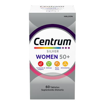 Centrum Silver Women, Multivitamínico mujeres&nbsp;mayores de 50 años X 60 tabs​  