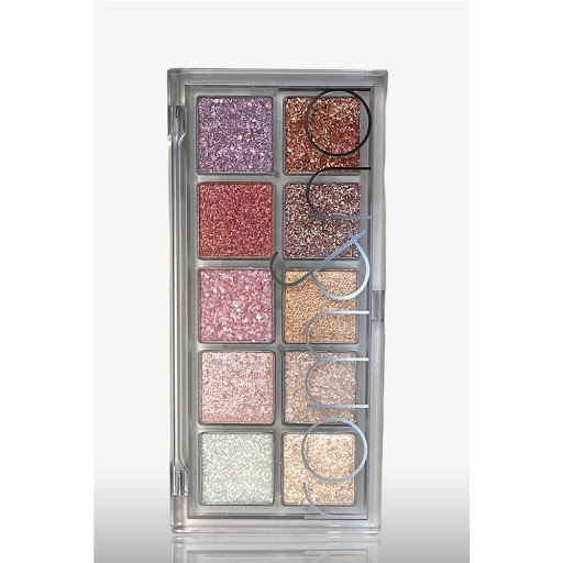 Better Than Pallet 00 LIGHT & GLITTER GARDEN Paleta de Sombras multicolor rom&nd Paleta de sombras de ojos en estuche compacto con 10 colores en diferentes acabados mate y brillantes x 1 