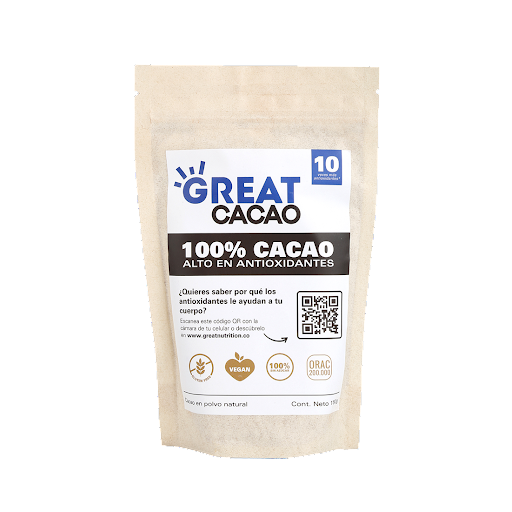 Cacao En Polvo Great Nutrition x 150 gr