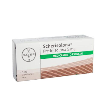Scherisolona 5mg.   Tableta Caja X30tab. Bayer Prednisolona              