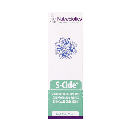 S-Cide Spray Bucal Propóleo Nutrabiotics Frasco x 20 ml