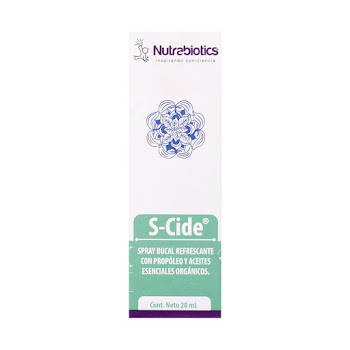 S-Cide Spray Bucal Propóleo Nutrabiotics Frasco x 20 ml  