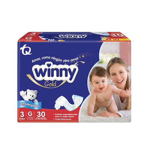 Pañal Winny Gold Etapa 3 G Paquete x 30 und