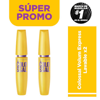 Pestañina Maybelline The Colossal Wh x 2 und  