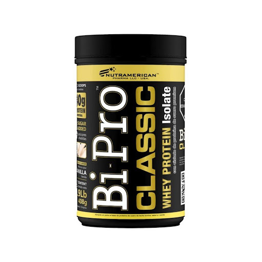 Bipro Classic Vainilla 1 lb Proteina NUTRAMERICANPHARMA Tarro x 0.9 Lb (408g) Bipro Classic, es una proteína de suero de alta pureza y concentración, con mínimos niveles de grasa y lactosa. Bipro es un módulo proteico versátil, que se adapta a tu plan nutricional.