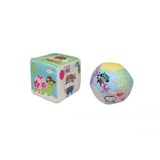 Sonajero Cubo Y Pelota Espuma Malla Plasticos Asociados Malla x 1