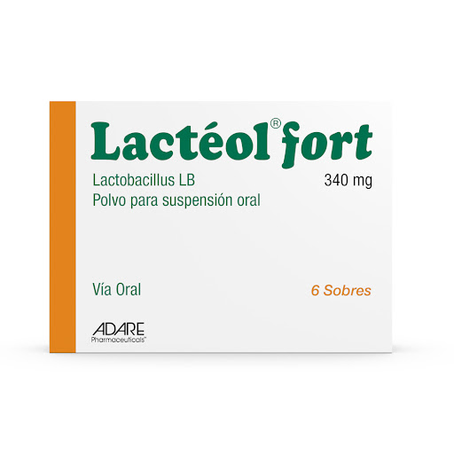 Lacteol Fort En Polvo   Lactobacillus /340mg Carnot Caja x 6 sobres