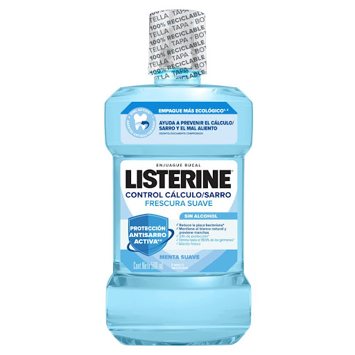 Enjuague Bucal Listerine Zero Control Sarro x 500 ml