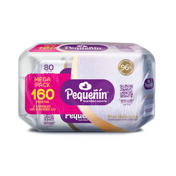 Pañitos Húmedos Pequeñin   Piel Delicada Jumbo Pack x 160 und  