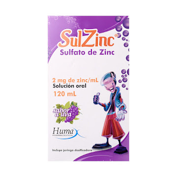 Sulzinc Sulfato Zinc 2mg Humax Frasco x 120 ml  
