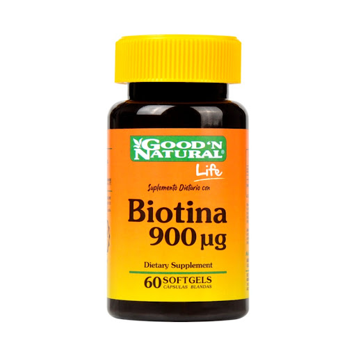 Suplemento Dietario Biotina 900 Mg Good Natural Frasco x 60 Softgels Capsula Blanda