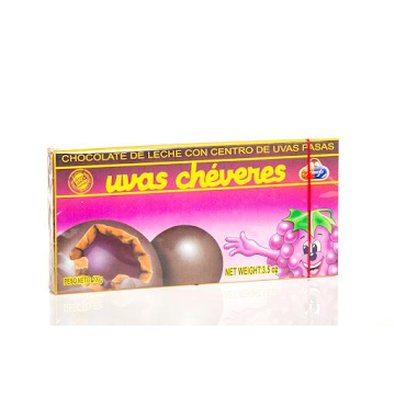 //Chocolate Uvas Cheveres Cubiertas con Chocolate x100G.                  