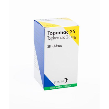 Topamac Topiramato 25 mg Jannsen Frasco x 28 Tabletas  