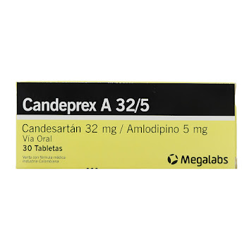 Candeprex A Candesartán + Amlodipino 32mg/5mg Garmisch Caja x 30 Tabletas  