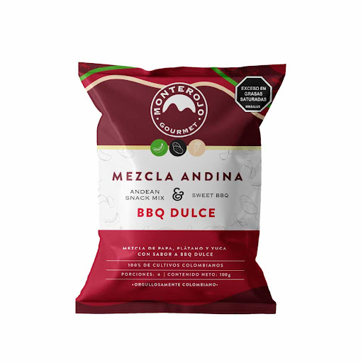 Chips Surtidos    Monterojo Mezcla Andina Bbq Dulce x 100 gr  