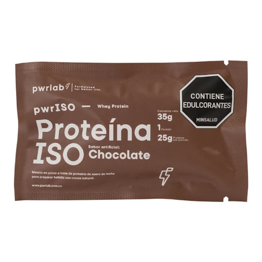 Proteina Iso Polvo sabor  Chocolate Pwrlab Sobre x 35 Gr
