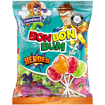 Dulce Bon Bon Bum Heroes Paquete x 24 und undefined